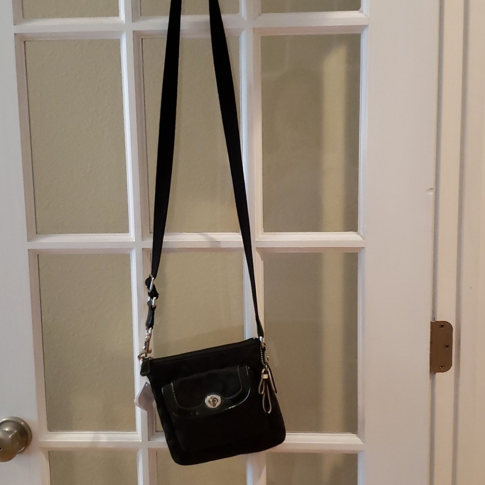 Coach black cross body bag